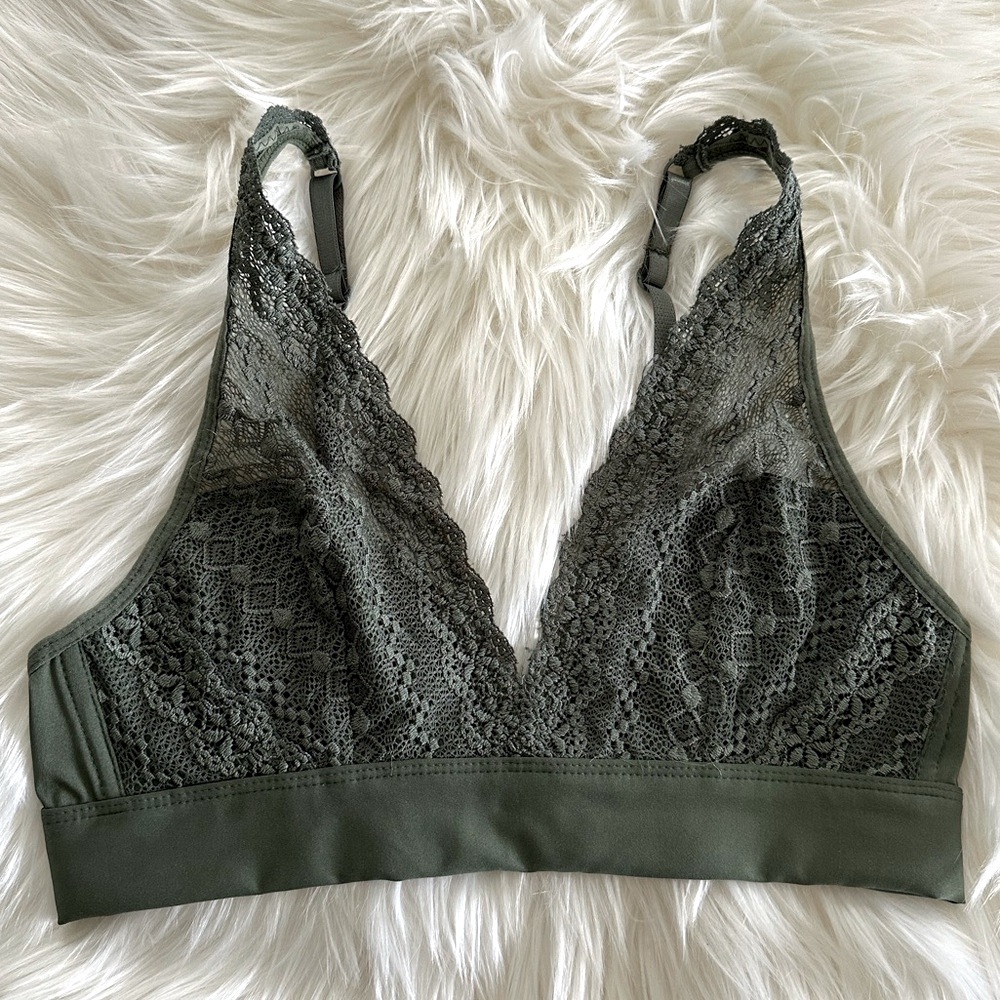 Green Lace Bralette
